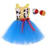 Boys Buzz Woody Jumpsuit Sets Kid Jessie Woody Costume Girl Dress Halloween Cosplay Carnival Party Cowgirl Clothes