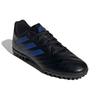 Adidas Goletto 7 VII Lightweight Lace-Up TF (Rubber Studs) Firm Ground Artificial Turf Non-Slip Soccer Shoes Men Soccer Shoes Black Blue FV8705