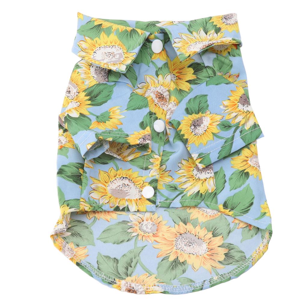 Pet T Shirts Fashionable Printing Breathable Loose Hem Sun Block Dog Summer Shirts for Pets Cats Dogs