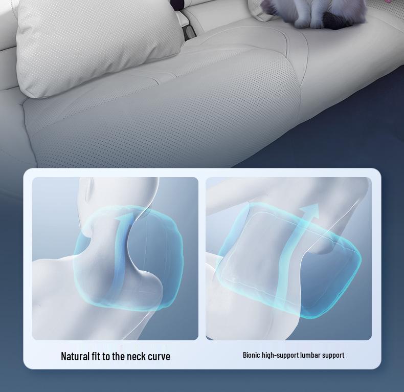 Yueyi 07 Headrest & Lumbar Support Neck Pillow: New Model for Essential Neck & Lumbar Protection in Car Interior Decoration