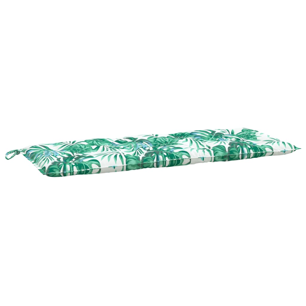 Garden Bench Cushion Leaf Pattern 120 x 50 x 7 cm Oxford Fabric