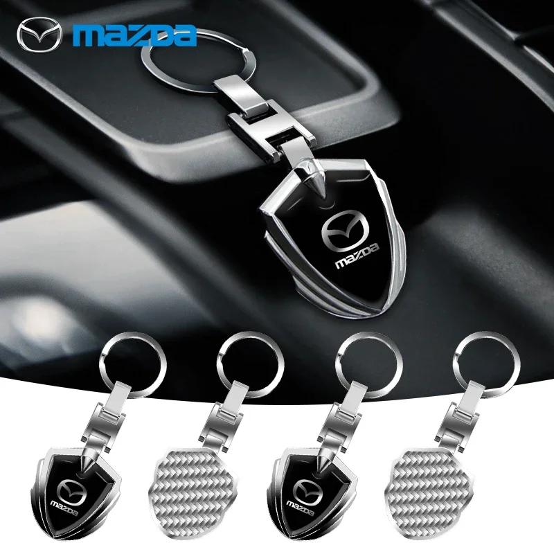 1 Stück 3D Metall Auto Schlüsselanhänger Zubehör für Mazda 2 3 6 Axela CX7 2 CX30 CX5 6 GH Atenza CX3 5 RX8 RX7 MX5 8 323 CX9 Verisa CX8