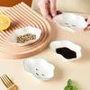 Ceramic Cute Clouds Dipping Sauce Dish Hot Pot Tableware Seasoning Dishes Salad Bowl Kitchen Soy Vinegar Snake Dessert Plate