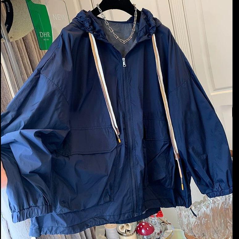 Women Sunscreen Coat  Loose Large Size Breathable Sun-Protective Clothing Jacket Fashion Outdoor Thin Quick-Drying Top Female