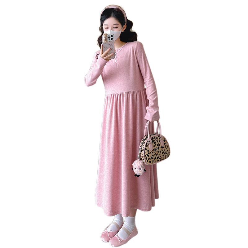 2026 Spring Korean Slimming Versatile Maternity Dress