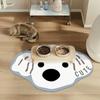 Absorbent Mud Pet Feeding Mat Cartoon for Cats and Dogs Non Slip Waterproof Placemat for Indoor Mealtime