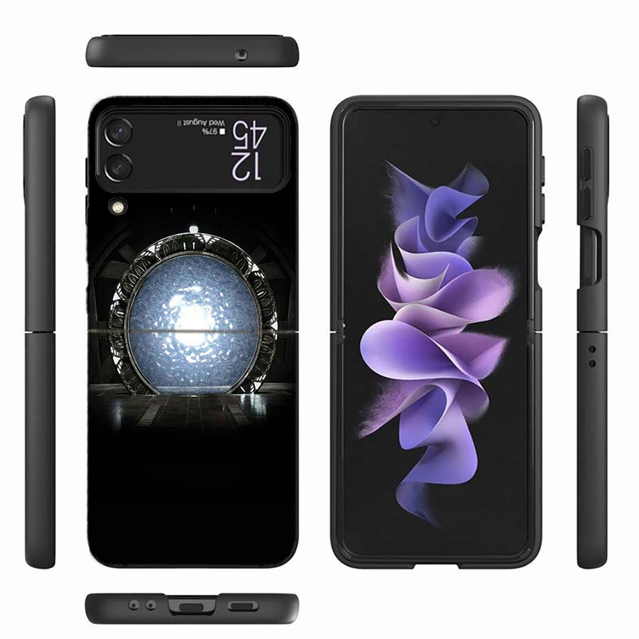 Stargate Atlantis Phone Case For Samsung Z Flip 7 6 Z Flip 5 5G Galaxy Z Flip 3 4 5G Shockproof Hard Cover TPU PC Coque Capa So