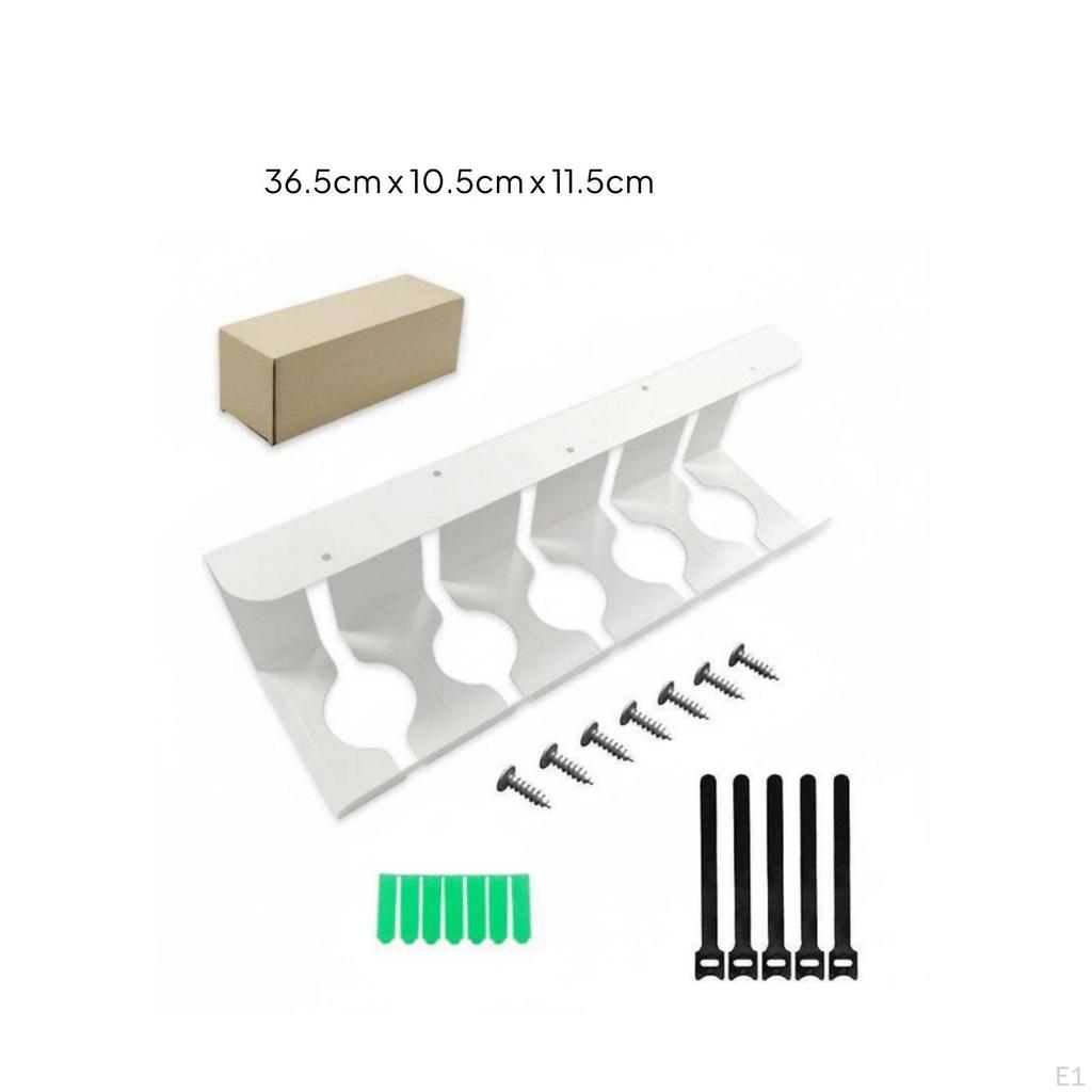 Under Desk Cable Management Tray Clutter Power Strip Mounting Bracket Large Capacity Workstation