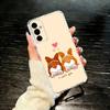 c-Corgi Pet Cute Dog Cartoon   Phone Case For SamsungA10,12,20,21S,30,31,40,50,51,52,70,71 Transparent Cover