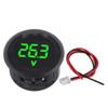 Round Panel Voltage Meter LED Digital Display Car Voltage Gauge Waterproof Voltmeter Volt Detector Tester