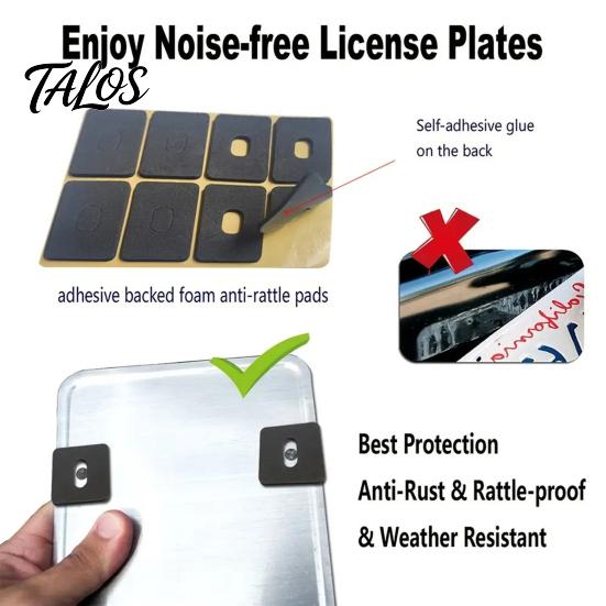 Durable License Plate Holder 2Pcs US Flag Frame Holder, Patriotic Car Tag American Star Stripes Covers, Auto Accessories