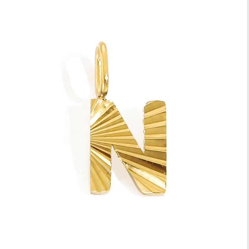 Alphabet Charms: Stainless Steel Letter Pendants - Personalized Jewelry Accessories
