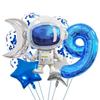 Balon cu temă spațială Desen animat Astronaut Univers Lună Stea cu cinci colțuri Decorațiune de scenă pentru petrecerea de ziua de naștere a copilului