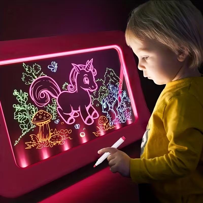 Led Children's Drawing Board, Light-Up Tracing Board, Doodle Writing Board,