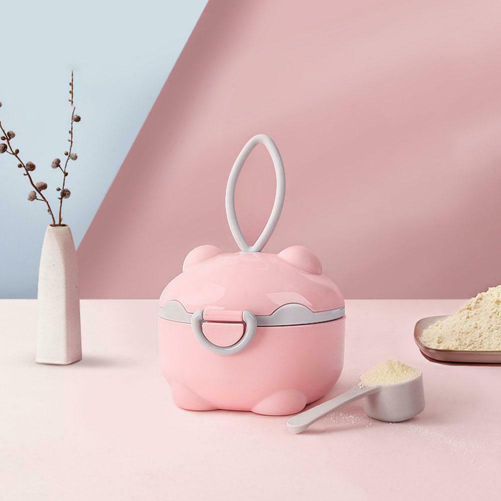 

1 шт., коробка для хранения продуктов, контейнер для сухого молока, детские принадлежности, контейнер для закусок, многофункциональный L розовый