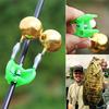 Copper Outdoor Twin Bells Ring Fishing Rod Clamp Bite Lure Alarm 5.5cm/2.16in