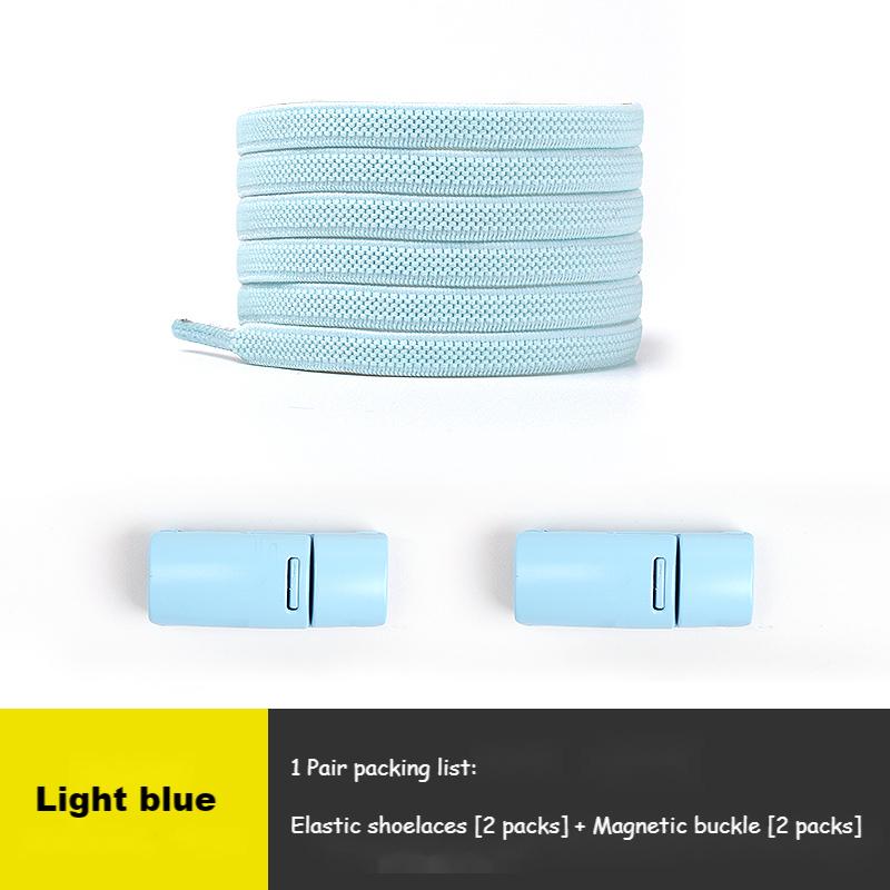 No Tie Shoe Laces Elastic Sneakers Shoelaces Multicolor Magnetic Lock Shoelace Kids Adult Quick Laces One Size Fits All Shoes