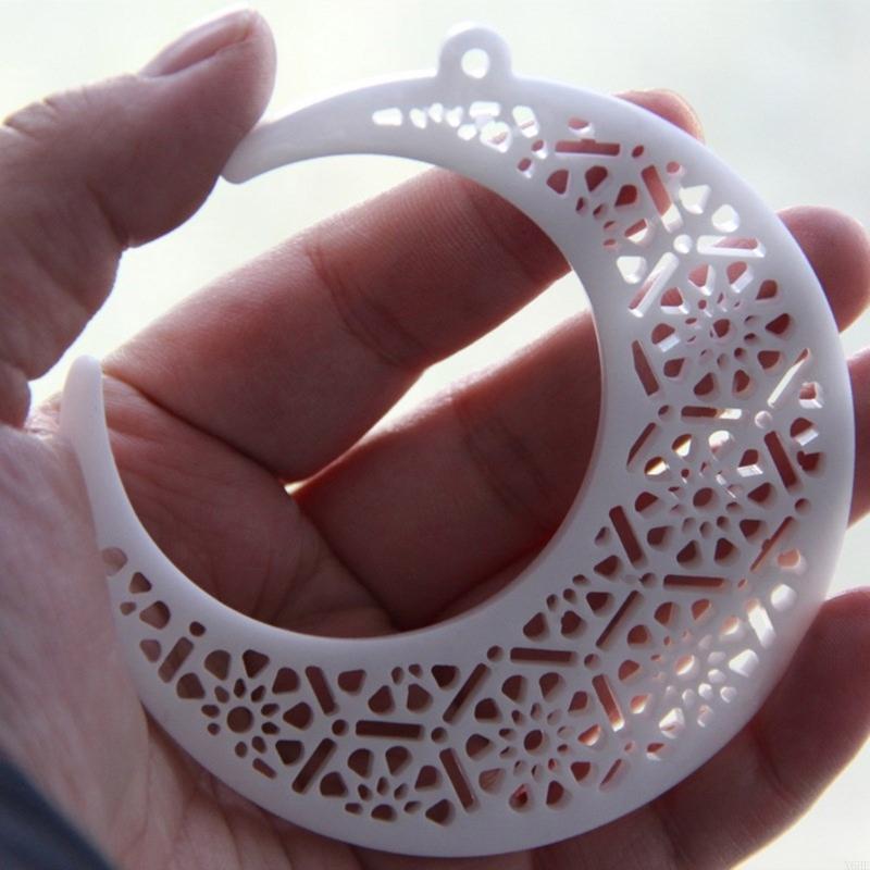 New Eid Moon and Star Pendant Silicone Molds Eid Theme Mubarak Ramadan Decor Making Ornaments