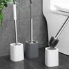 Cleaning Toilet Brush, Household Bathroom Cleaning Brush, No Dead Corners with Base, Bathroom Long Handle Set, Brush Extension