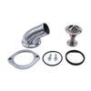 Sturdy Aluminum Swivel Water Neck Thermostat Kit Direct Fit Car Accessory for Chevy LS LS1 LS2 LS7 4.8L 5.3L 6.0L Engine Models