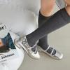 New Women Shoes Retro Thick Heeled Ballet Shoes for Women Medium Heeled Mary Jane Single Shoes Zapatos De Mujer
