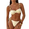 European and American Split Swimsuit Women's Fashion Neck Sexy Quick-drying Bikini Swimsuit Set