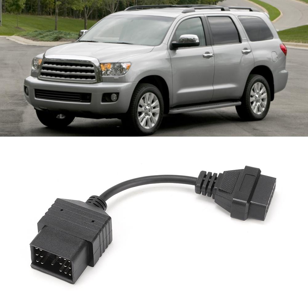 17 Pin auf 16 Pin OBD2 Diagnosekabel Adapter Stecker Passend für Toyota