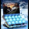 Laptop Cooling Pad 15 Fans RGB Light LCD Display Adjustable Speed Notebook Cooler Stand