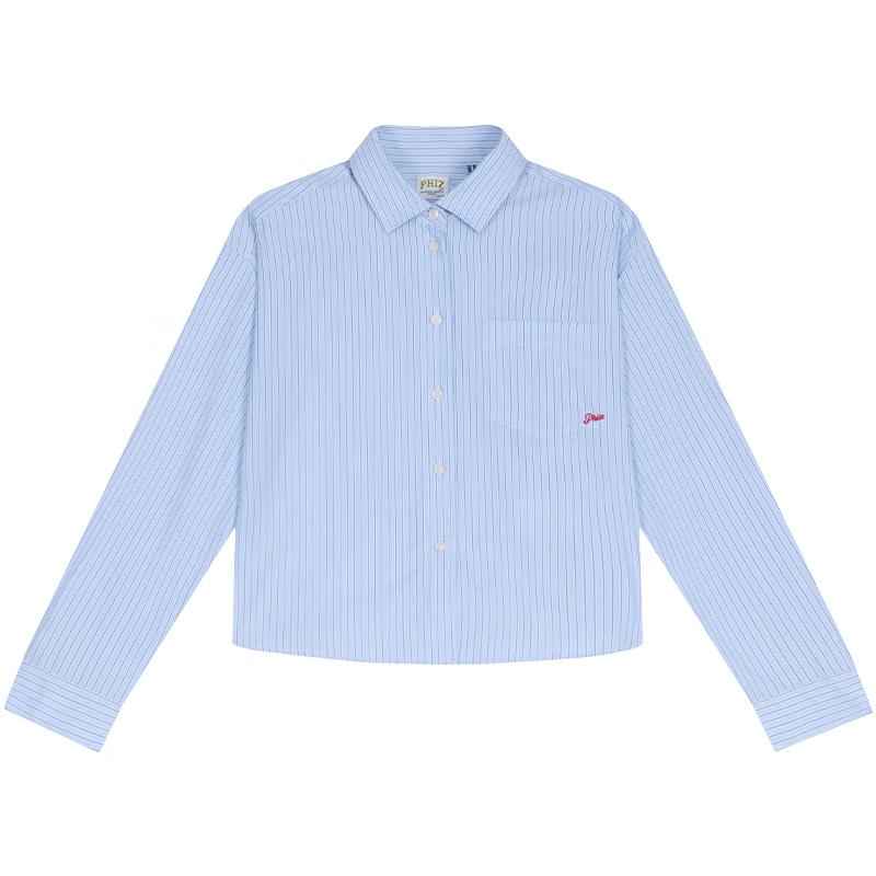 HAZZYS Damska koszula PHIZ w paski z długim rękawem do pracy