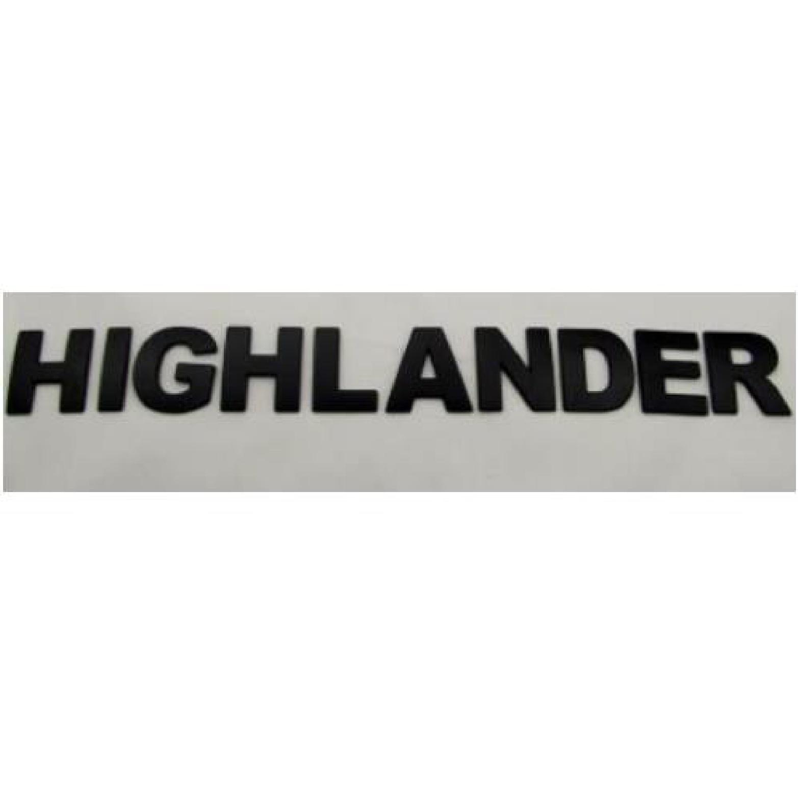 Для автомобиля Toyota Highlander металлический корпус двигателя с 3D буквами, декоративная модификация логотипа чёрный