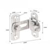 1/2/4PCS Sturdy and Reliable Durable Metal Door Bolt Lock with Polished Finish for Interior and Exterior Doors