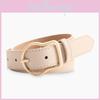Belt Womens With Solid Color Design And Irregular Needle Buckle For Casual Wear
