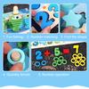 Wooden Number Puzzle Match Board Math Game Early Learning Toys Color Shape Sorting Number Counting Preschool Education