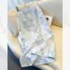 Falda Lápiz Midi A-Line Elegante de Satén con Bordado Floral Chino Vintage para Mujer Otoño