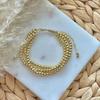Vintage Copper Metal Multilayer Beaded Bracelet For Women Fashion Boho Chunky Gold Plated Bracelets Jewelry Gifts 2026 New