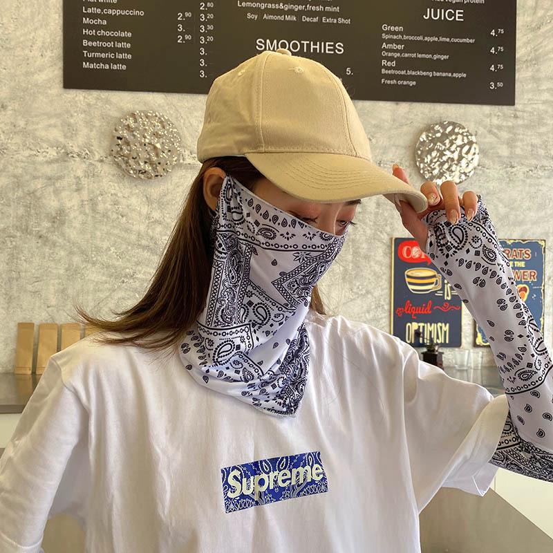 2023 Women's UV Protection Ice Silk Arm Sleeves for Driving and Sunshade