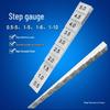 Step Gauge 0.5-5mm: Metal Gap Wedge Gauge for Measuring Stepped Gaps.