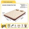 Elevated Flocked Inflatable Mattress with Built-in Pump and Moisture-Proof Pad