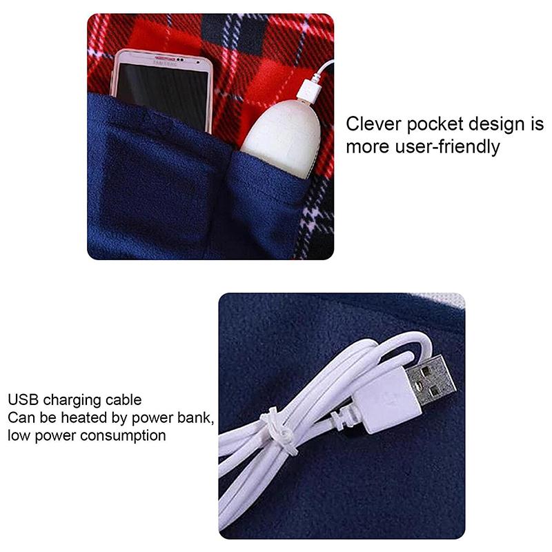 Electric Blanket Knee Pads Small Electric Heating Quilt Single Warm Leg Cover Warm Feet Warmer USB Warm Feet Knee Pads