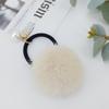 LALA Natural Mink Ball Hair Band - Ivory