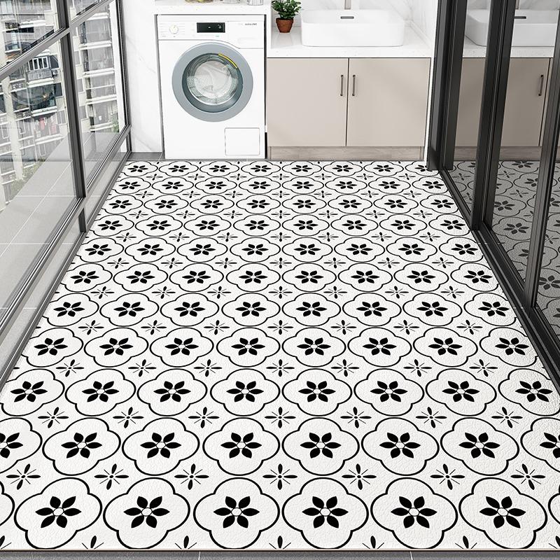 Balcony PVC Carpet Waterproof Non-slip Leather Floor Mat Can Be Cut Easy To Clean Foot Mats Large Area Home Decoration Rug