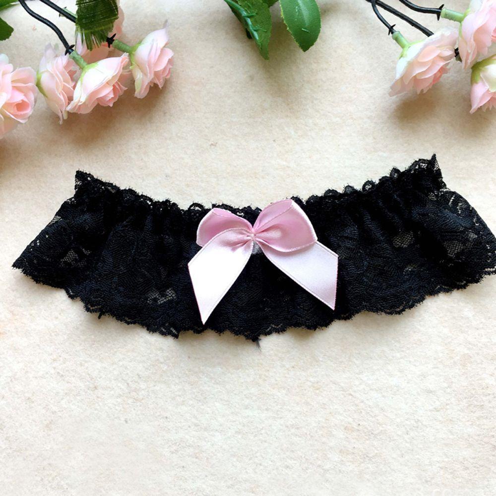 Lovely Women Thigh Bow Wedding Cosplay Sexy Lace Garter Belt Bowknot Leg Ring