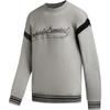 Emporio Armani Letter Embroidered Striped Trim Long Sleeve Sweater Men Sweater Gray-Brown 6R1MXA-1MFUZ-0643