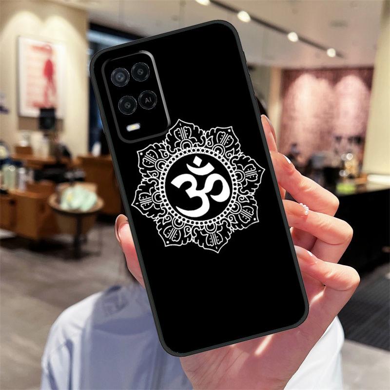 Custodia Simbolo Hindu Yoga Om Per Oppo A40 A60 A80 A18 A38 A58 A78 A98 A16 A76 A96 A15 A17 A77 A74 A94 A54 A57S