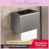 Aluminum Alloy Bathroom Paper Holder With Nodrill Mount For Toilet And Shower Storage