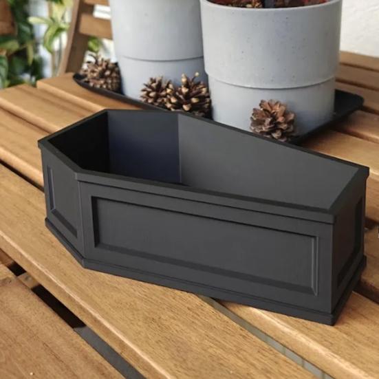 Yousheng Flowerpot with Drainage System Rectangular Design Moisture Prevention Flower Pot Indoor Outdoor Use Plant Container