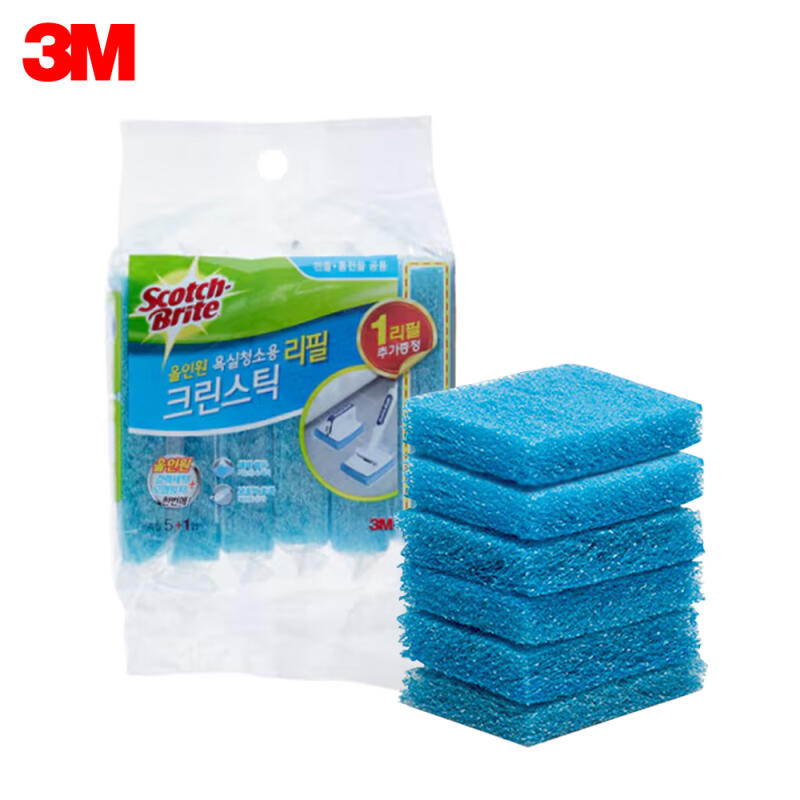 3M All-in-One Bathroom Cleaning Stick 83348 Refills (6 Pack)
