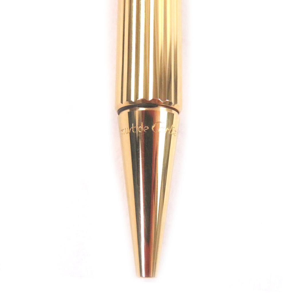 Great Cartier Ballpoint pen Trinity Twist Type gold mens Used