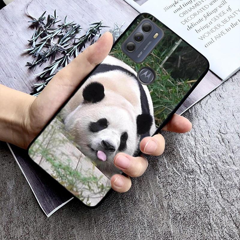 Phone Case For Moto G86 G85 G75 G15 G05 G56 G72 G53 G54 G84 G60 G31 G32 G24 G 5G G Play Cute Cartoon Panda