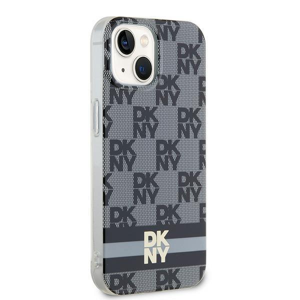 Dkny Dkhmp15Shcptsk Iphone 15 / 14 / 136.1 Czarny/Black Hardcase Iml Checkered Mono Pattern & Printed Stripes Magsafe
